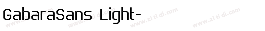 GabaraSans Light字体转换